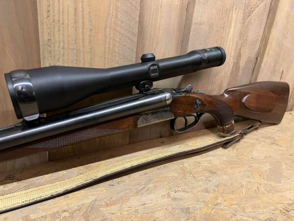 DRILLING Made by Simson Suhl 12GA 30-06 Insert .22 Hornet Zeiss Diavari 3-12x56