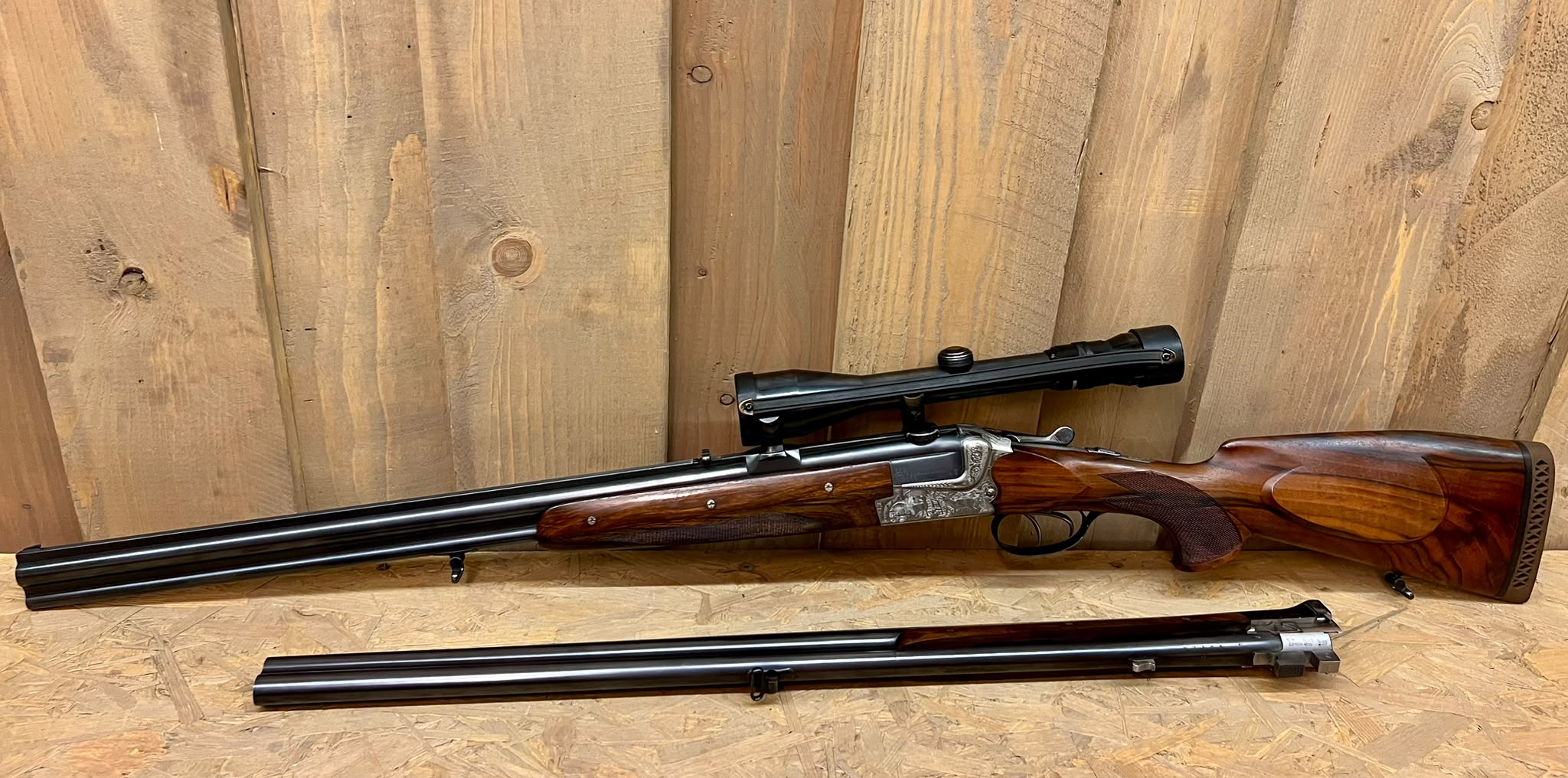 MERKEL O/U Combination Gun – 7x65R / 16 GA – Extra 16 GA O/U Shotgun Barrel Set – Kahles Scope - Image 2
