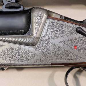 Winkler “Super Deluxe” Drilling Combination Gun 12 Gauge 2¾" / 7x65R / .22 WMR (.22 Winchester Magnum Rimfire) with Interchangeable Barrel Set and Insert Barrel